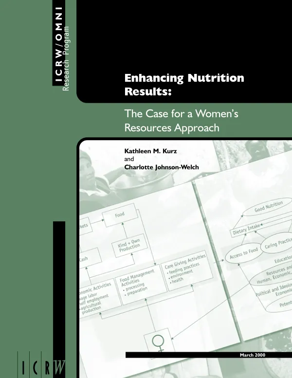 Enhancing nutrition results : the case for a women"s resources approach