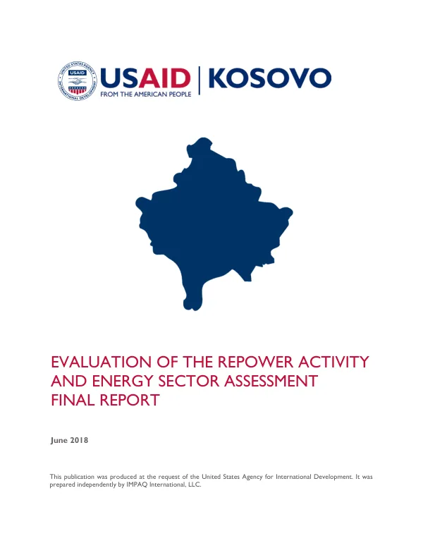 Evaluation of the REpower activity and energy sector assessment : final report