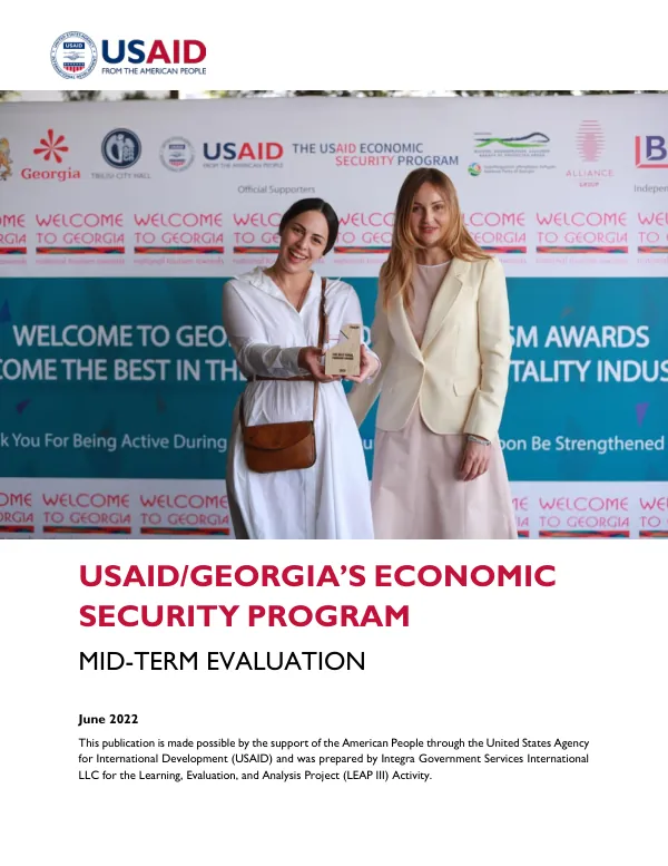 USAID/Georgia's economic security program : mid-term evaluation