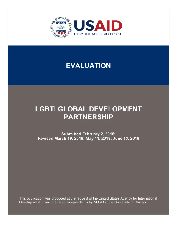 Evaluation : LGBTI global development partnership
