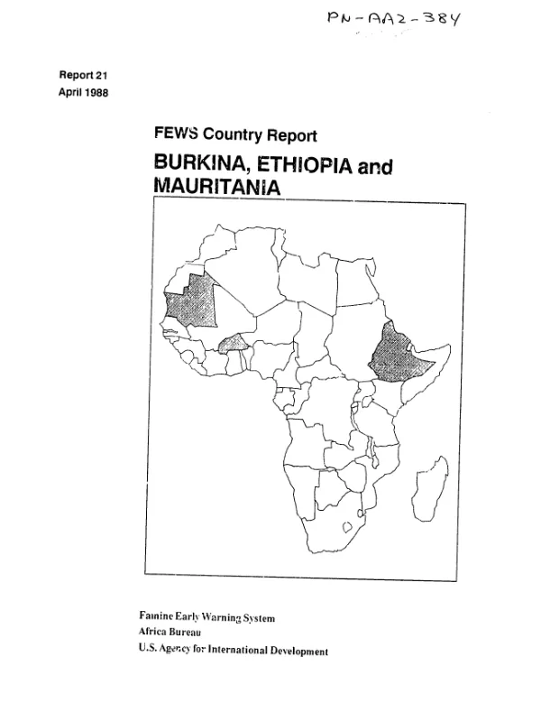 Burkina [Faso], Ethiopia and Mauritania