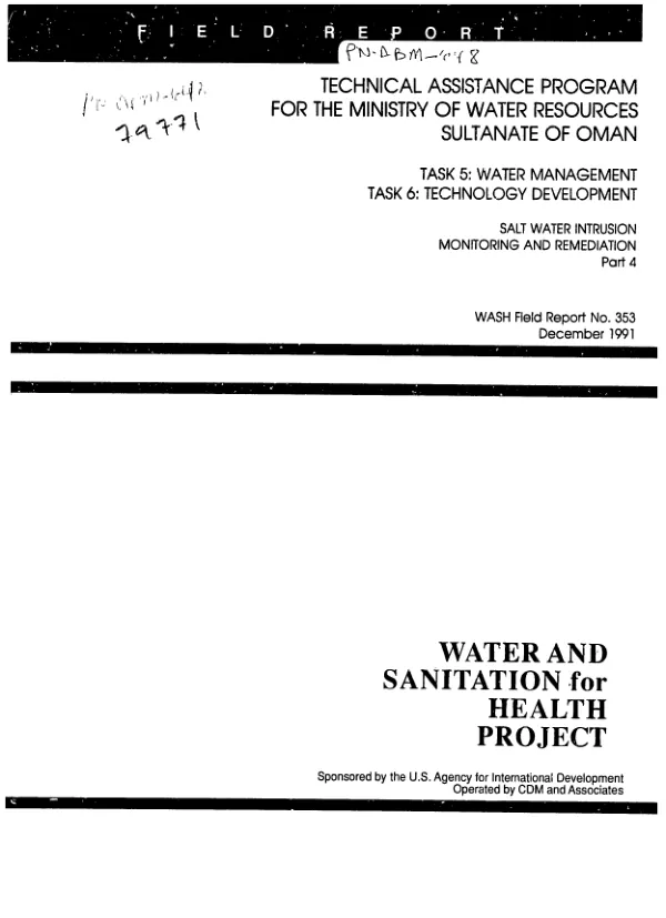 Regional tropical watershed management project (596-0106) and tree crop production project (596-0117) : report of the evaluation
