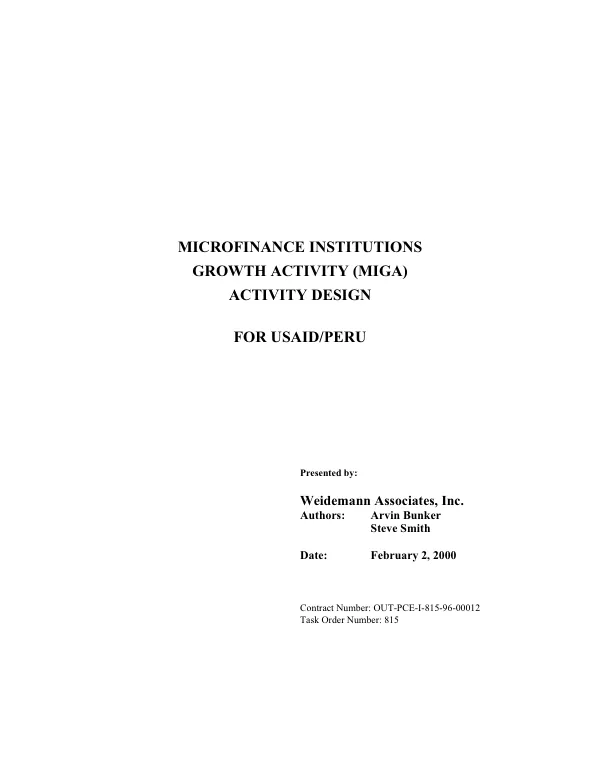 Final summary of activities : technical assistance for improving instructional quality of multigrade classrooms