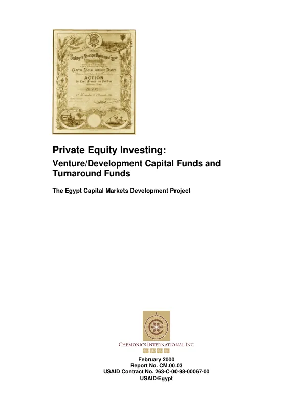 Proposed Pakistan program evaluation