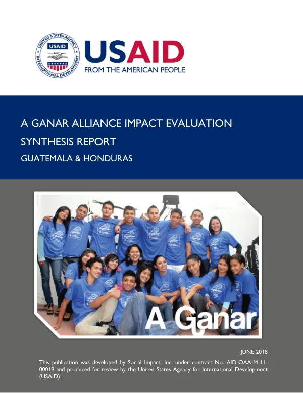 A ganar alliance impact evaluation : synthesis report : Guatemala and Honduras