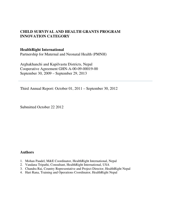 Recurrent cost study : progress and potential in key project areas (education, health and agriculture)