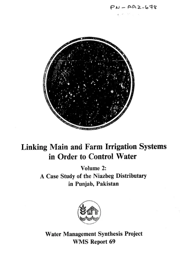 Case study of the Niazbeg distributary in Punjab, Pakistan