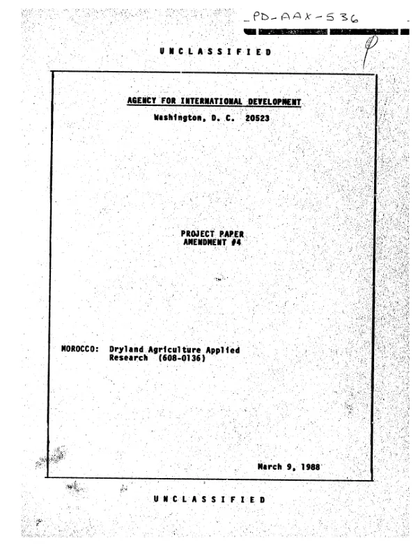 Dryland agriculture applied research : amendment no. 4