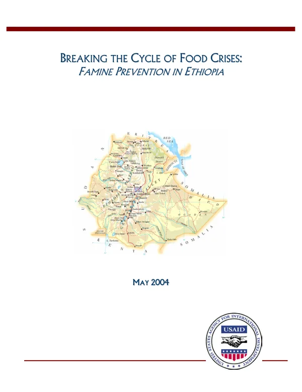 Breaking the cycle of food crises : famine prevention in Ethiopia