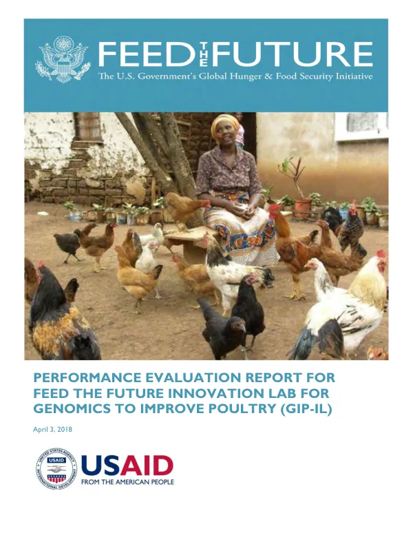 Performance evaluation report for Feed the Future innovation lab for genomics to improve poultry (GIP-IL)