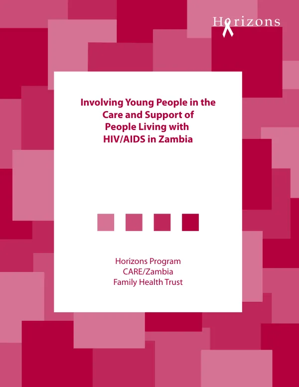 Involving young people in the care and support of people living with HIV/AIDS in Zambia