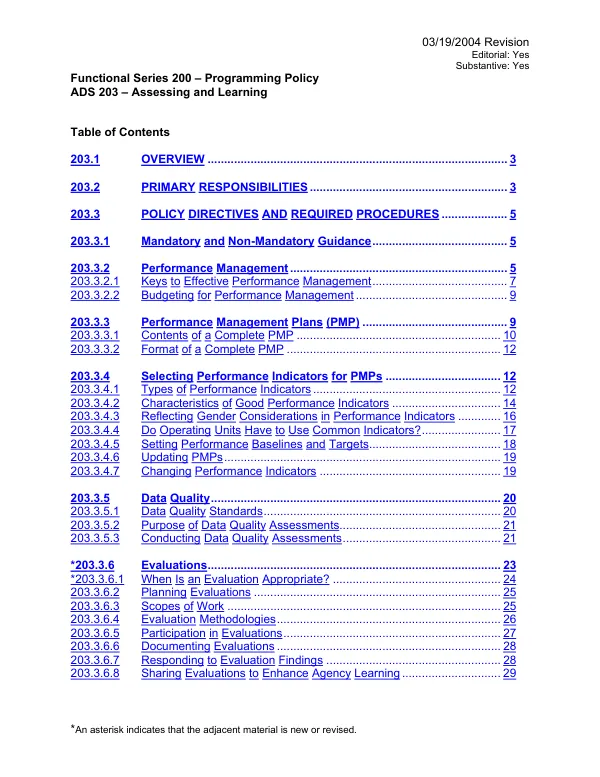 ADS chapter 203 : assessing and learning