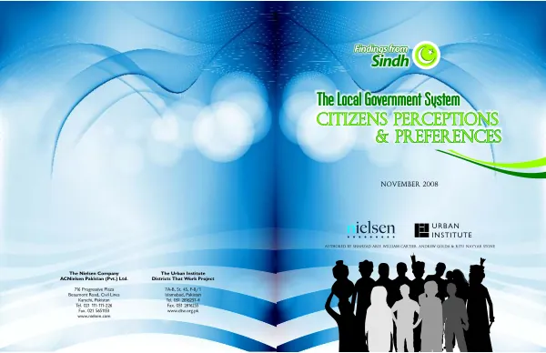 Findings from Sindh : the local government system -- citizens perceptions & preferences