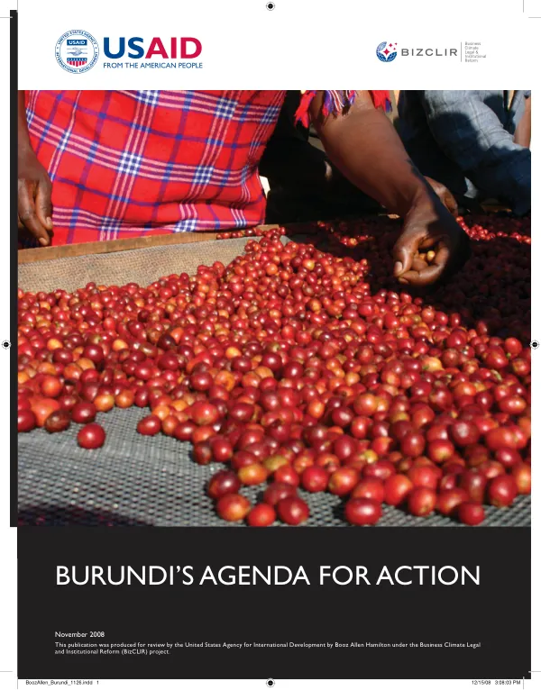 Burundi"s agenda for action