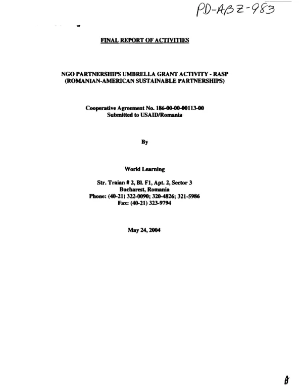 The prevention of medical transmission of HIV/injection safety project : Zambia -- annual performance monitoring report, 1 October 2007-30 September 2008