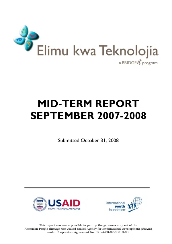 Bridgeit mid-tern report [September2007-2008]