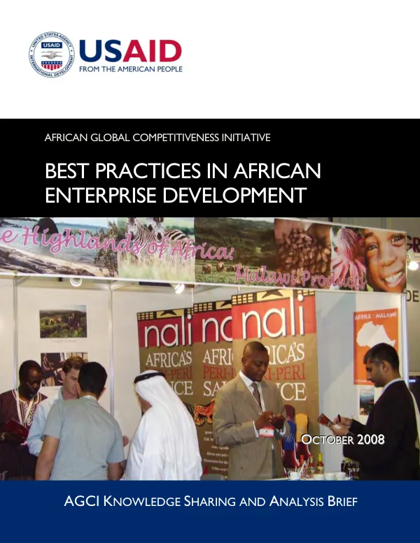 Best practices in African enterprise development