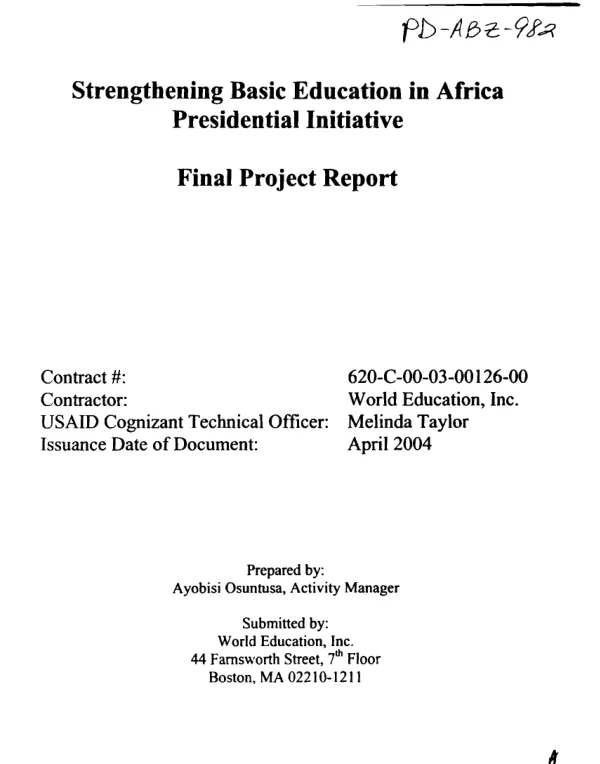 Final report : Kenya business development services [BDS] program -- September 26, 2002-September 30, 2008