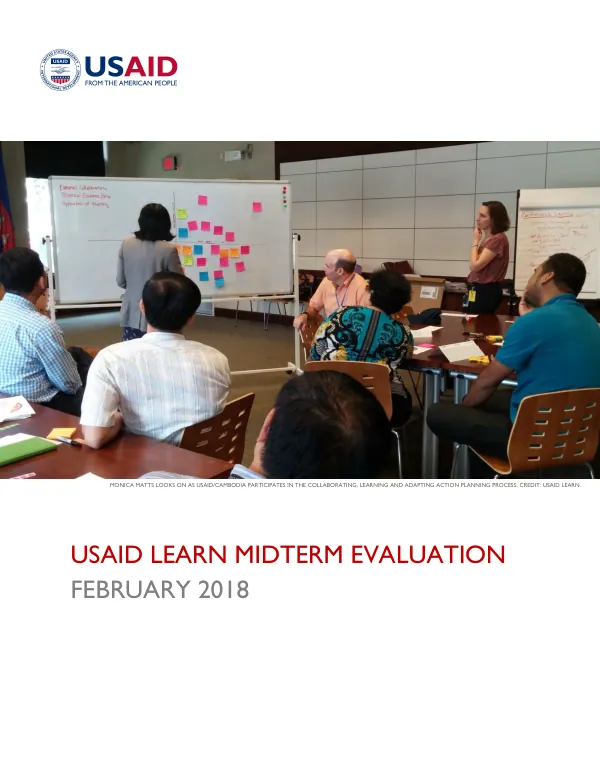 USAID LEARN midterm evaluation