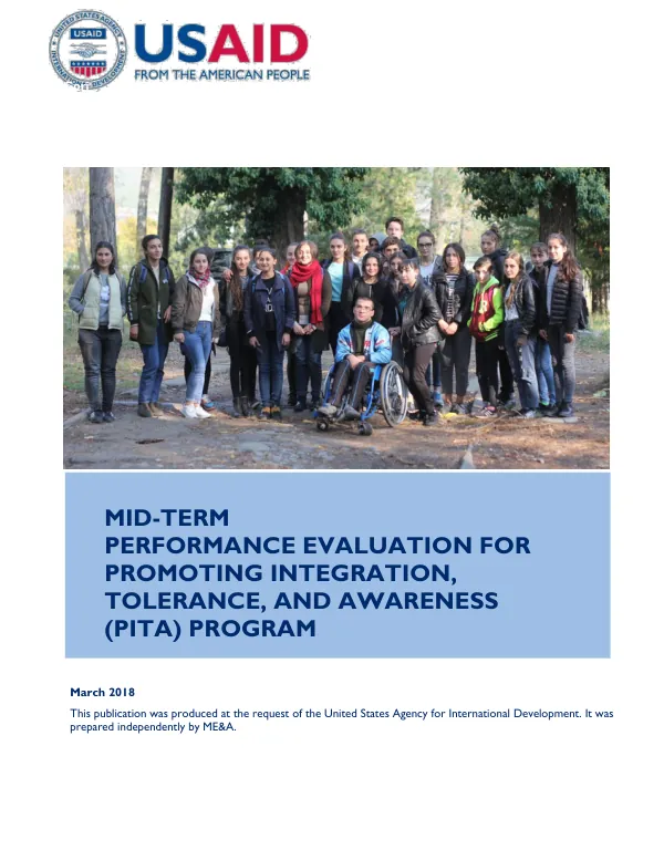 Mid-term performance evaluation for promoting integration, tolerance, and awareness (PITA) program