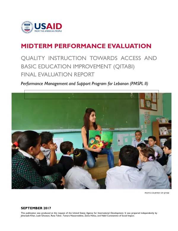 Quality instruction towards access and basic education improvement (QITABI) : midterm performance evaluation