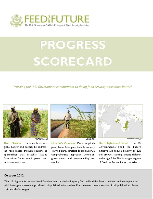 Feed the Future : progress scorecard