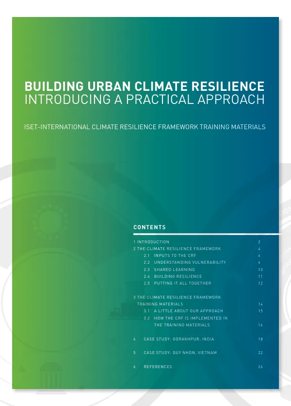 Building urban climate resilience : introducing a practical approach