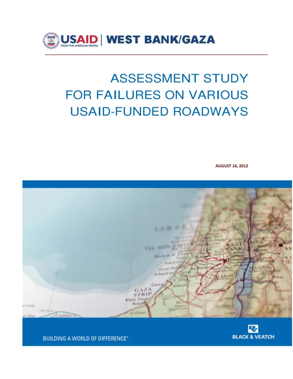 Assessment study for failures on various USAID-funded roadways
