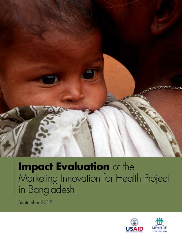 Impact evaluation of the marketing innovation for health project in Bangladesh