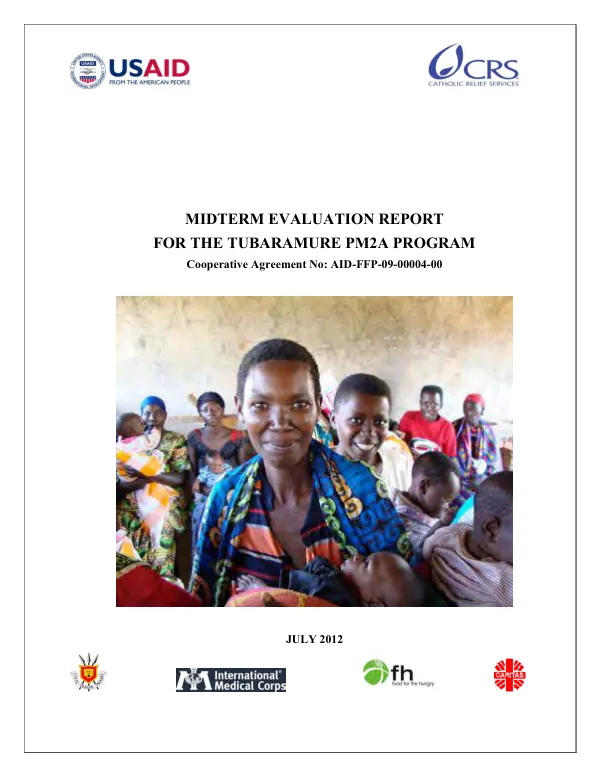 Midterm evaluation report for the tubaramure PM2A program, cooperative agreement no: AID-FFP-09-00004-00