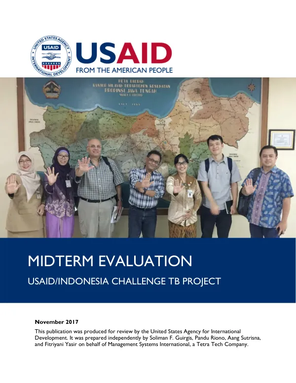 Midterm evaluation : USAID/Indonesia challenge TB project