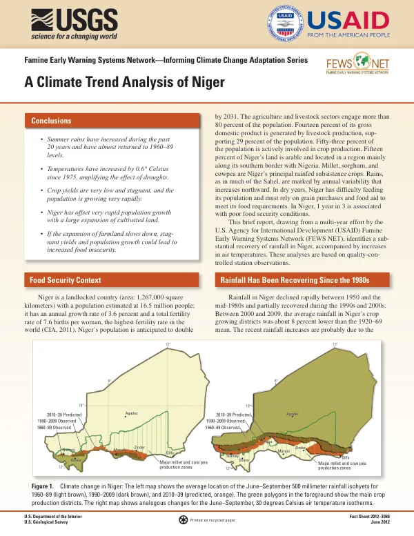 A climate trend analysis of Niger