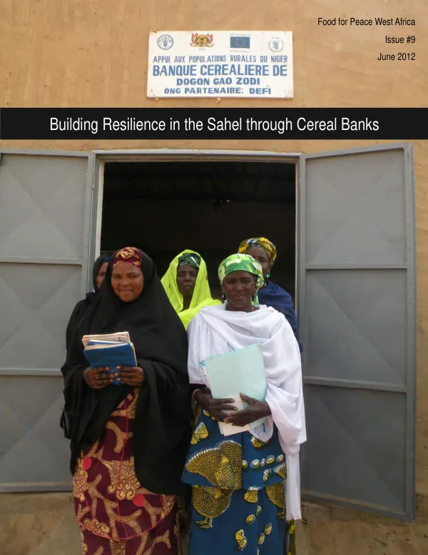 Building resilience in the Sahel through cereal banks