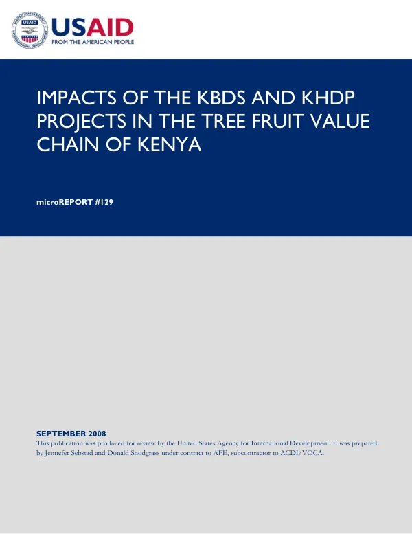 Market-based partnerships in health (MBPH) : final evaluation, USAID/India
