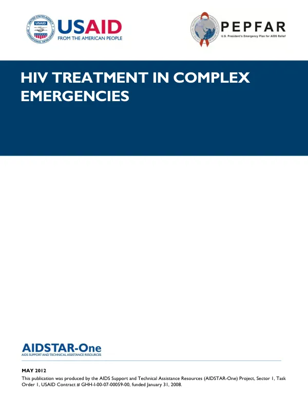 HIV treatment in complex emergencies