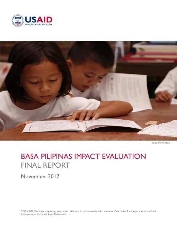 Basa Pilipinas impact evaluation : final report