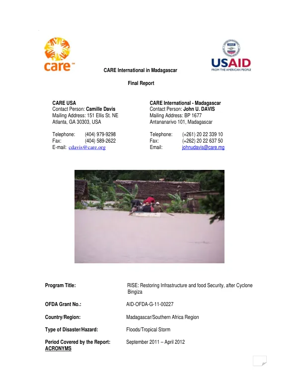 Final performance evaluation of the CORE project in Sri Lanka (contract no. 383-C-00-08-00500-00)