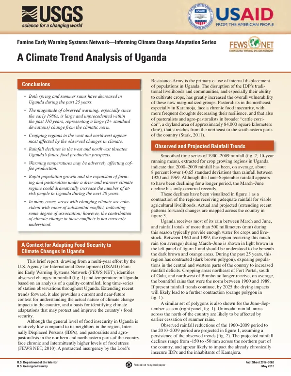 A climate trend analysis of Uganda