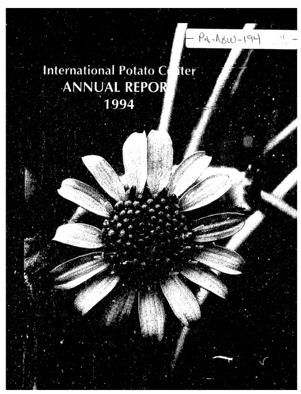 CIP in 1994 : the International Potato Center -- annual report