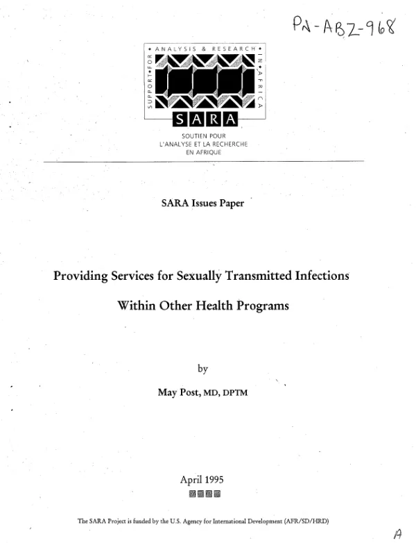 Providing services for sexually transmitted infections within other health programs
