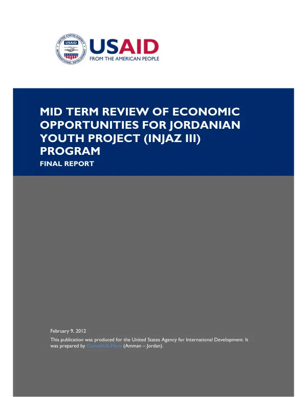 Review of Jordanian companies law : final report