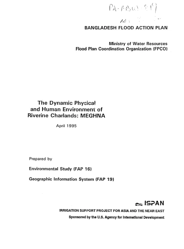 Dynamic physical and human environment of riverine charlands : Meghna