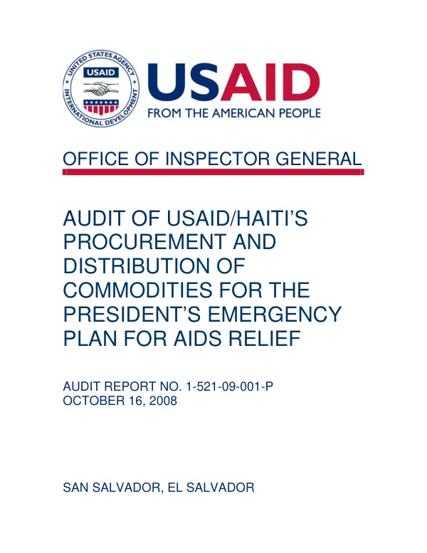 Audit of the Agricultural Research Center (ARC) project implementation letters nos. TT-002, TT-003, and TT-004 related to the technology transfer component of the national agricultural research project (NARP), no. 263-0152
