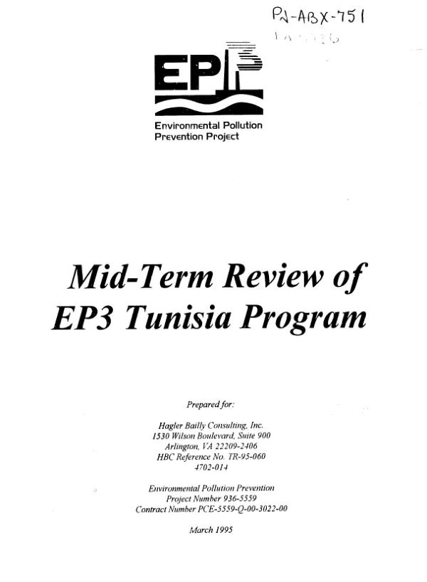 Mid-term review of EP3 Tunisia program