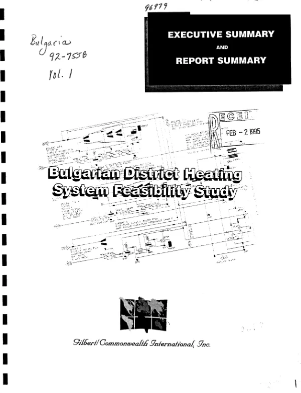 Bulgarian district heating system feasibility study
