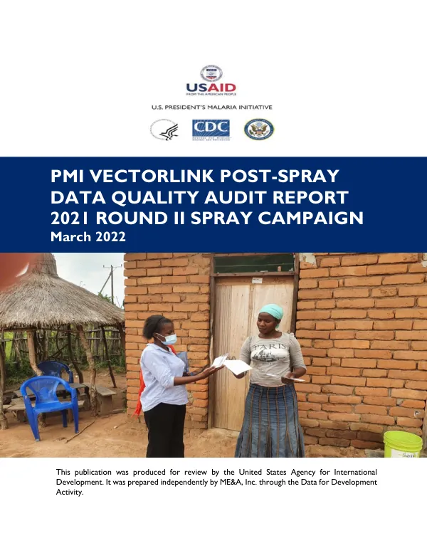 PMI VECTORLINK POST-SPRAY DATA QUALITY AUDIT REPORT 2021 ROUND II SPRAY CAMPAIGN