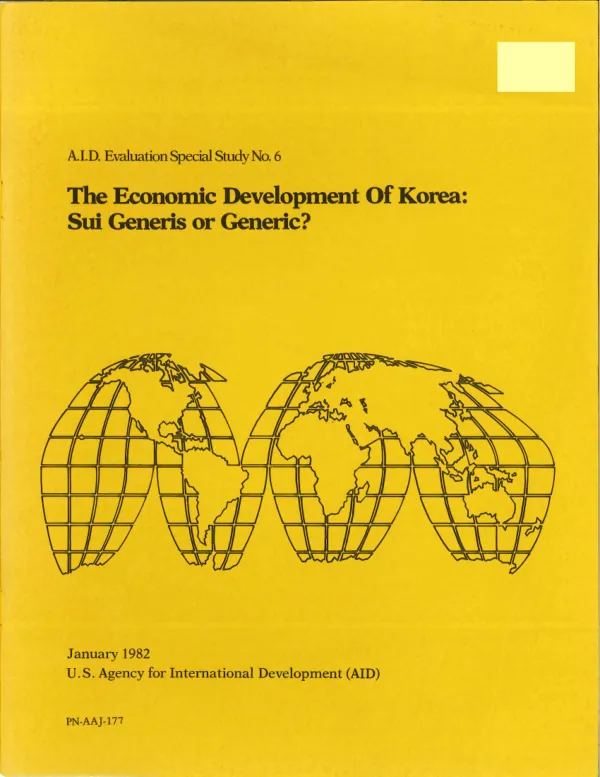 Economic development of Korea : sui generis or generic?