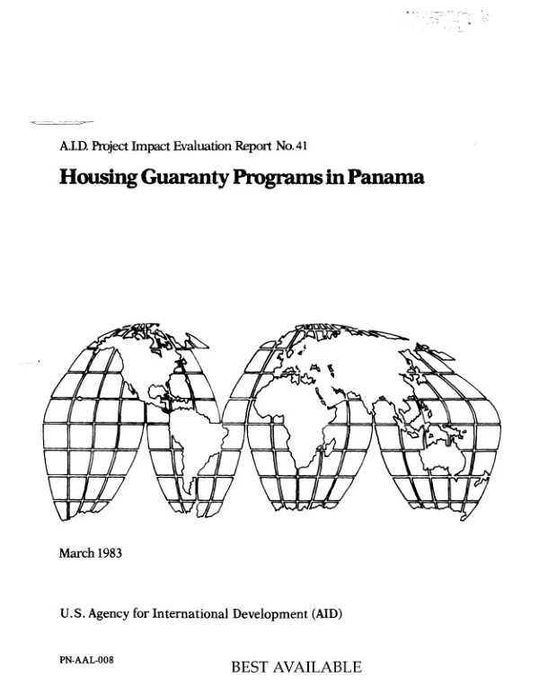 Impact evaluation of housing guaranty programs in Panama