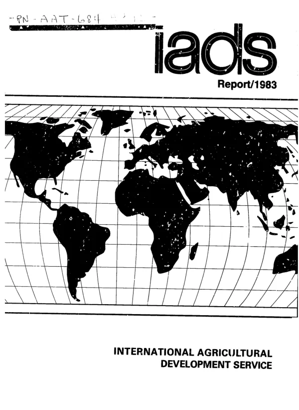 International Agricultural Development Service report, 1983
