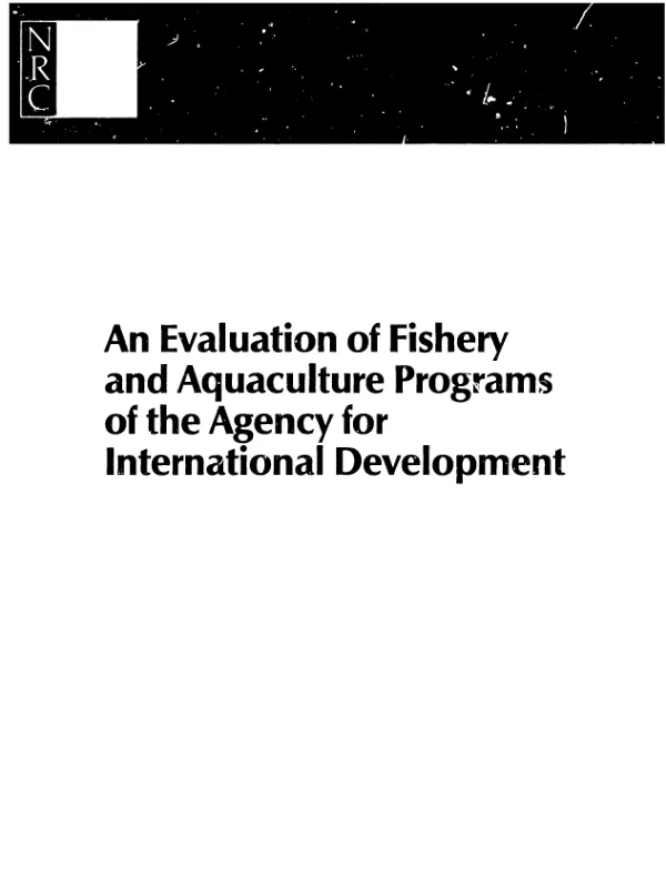 Evaluation of fishery and aquaculture programs of the Agency for International Development